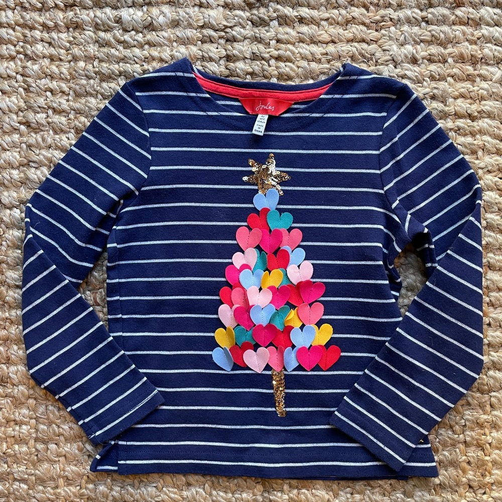 size 4 Joules Christmas Shirt